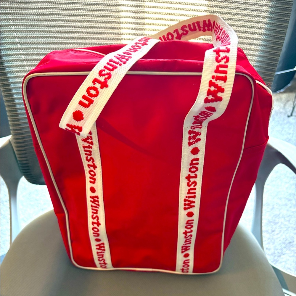 Vintage Winston Red Storage Bag